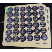 Waterproof Paper Printing Hologram Adhesive Label Sticker